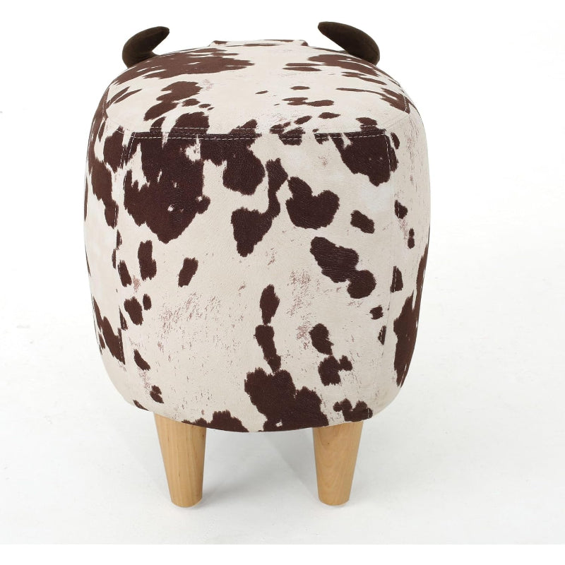 Brown Cow Ottoman