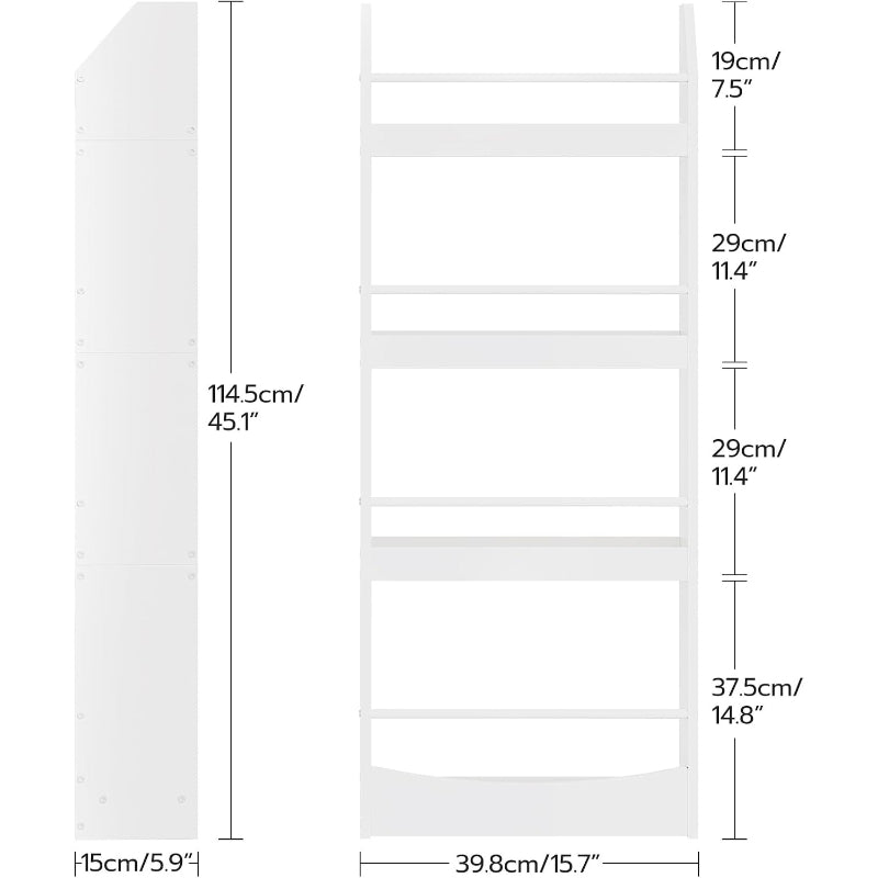 White Kids Wall Bookshelf