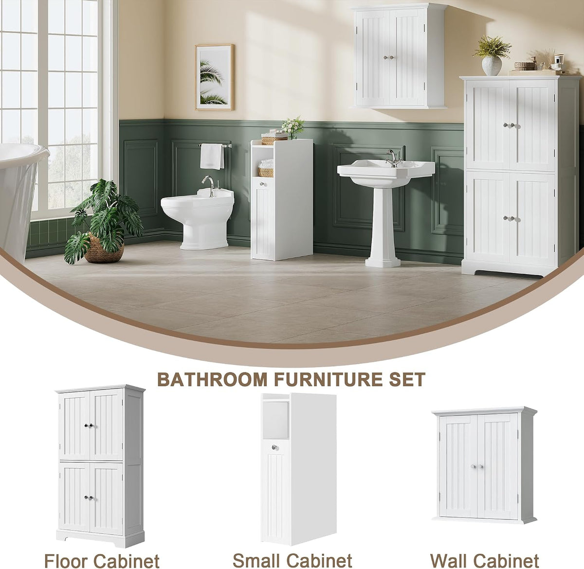 Slim Bathroom Storage Cabinet