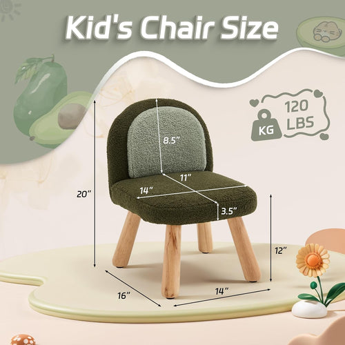 Avocado Green Toddler Armchair