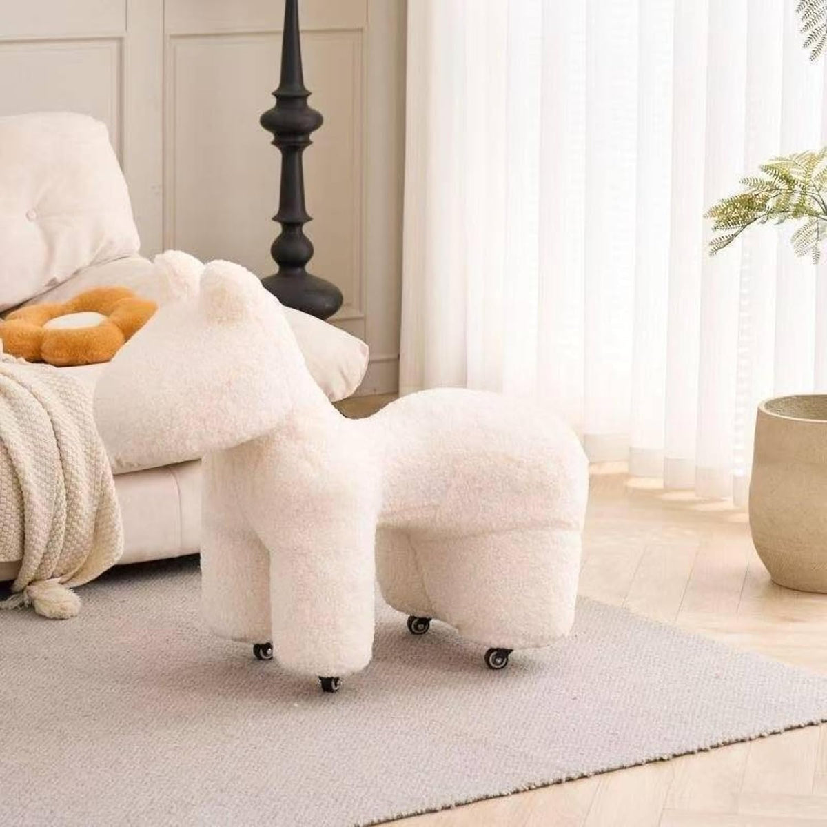Nordic Pony Single Accent Chair