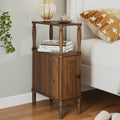 Dark Walnut Narrow Nightstand