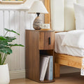 Walnut Fluted Nightstand