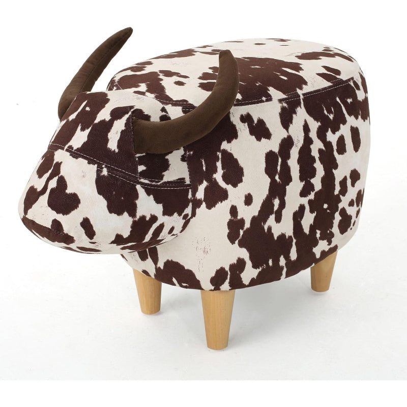 Brown Cow Ottoman